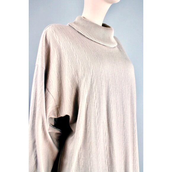 M Vintage 80s Baggy Batwing Cocoon Midi Dress - Picture 6 of 7